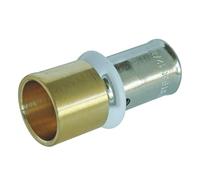 SOMATHERM FOR YOU, Montaje de prensado PER Ø12 y soldadura en tubo de cobre Ø14 - Instalación rápida y confiable, compatible con perfiles H, U, RF - Normado ACS, presión máxima 10 bar