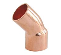 SOMATHERM FOR YOU - para la conexión de soldadura de cobre - 45 ° Elbow Hombre Mujer Ø14 pequeño radio - Cumple NF