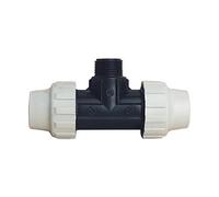 SOMATHERM FOR YOU - T extremos iguales masculinos tubo de plástico PE D25 - M20 / 27- apriete fuera