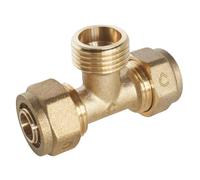 SOMATHERM FOR YOU - tee de compresión para tubo Ø12 PARA - Male 15/21 (1/2 '') en el centro: Ø 12 - M15 / 21 - Ø12