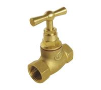 SOMATHERM FOR YOU - válvula Screwlock doble FF12 hembra / 17 - Vástago cabeza - Brass crudo