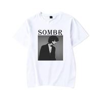Sombr Live 2025 Tour North America & EU - Camiseta unisex de manga corta para adultos, diseño clásico, blanco, XS