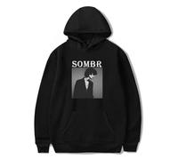 Sombr Live 2025 Tour North America & EU - Sudadera con capucha de manga larga con diseño gráfico clásico, unisex, trajes casuales, Negro, M