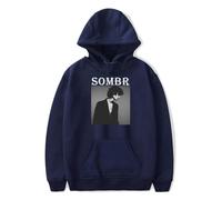 Sombr Live 2025 Tour North America & EU - Sudadera con capucha de manga larga con diseño gráfico clásico, unisex, trajes casuales, azul marino, XL