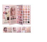 Sombra De Ojos | 105 Colores Highlighter Impermeable - Paleta de Sombras con Formato de Libro | Para Mujeres Y Jovenes Uso Diario Fiesta Y Viaje