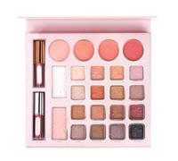 Sombra de ojos | 24 colores nácar brillante brillante brillante | paleta de maquillaje para ojos, para viajes, uso diario, Halloween, fiestas, mujeres, adolescentes, niñas