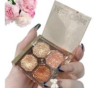 Sombra de ojos brillante con purpurina de 4 colores, Face Glitter Gel Glue Paint Sombra de ojos, Juego de maquillaje de larga duración altamente pigmentado, maquillaje mate brillante todo en un regalo