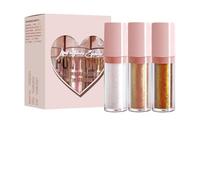 Sombra de ojos Camaleón,Sombra de ojos líquida Camaleón,3 sombras de intensas que cambian de color | All Day Wear Drysombras de y brillantes para labios