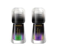 Sombra de ojos con purpurina líquida - maquillaje brillante que cambia de