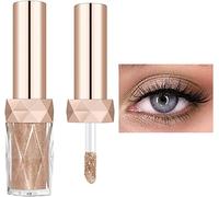 Sombra de ojos de brillo líquido,estilo europeo y americano perezosa sombra de ojos monocromos de color perla,maquillaje de diamantes de perla sombra de ojos de lentejuelas (03 estrella rosa)