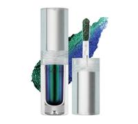 Sombra de ojos de camaleón líquido, sombra de ojos verde brillante, sombra de ojos de doble color, metálica, de larga duración, resistente al agua para maquillaje de ojos verdes, fantástico efecto de
