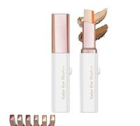 Sombra de ojos en barra con degradado de brillo, portátil, bicolor, fácil de difuminar, resistente al agua y de larga duración, para maquillaje con brillo
