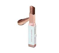 Sombra de ojos en barra de dos colores, sombras de ojos en barra con brillo de dos colores, de larga duración y resistentes al agua, maquillaje fácil para principiantes (#C)