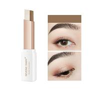 Sombra de ojos en barra de dos tonos modificación de ojos degradado perlado mate,barra de sombra de ojos brillante a prueba de agua,de ojos en polvo de terciopelo para principiantes de maquillaje