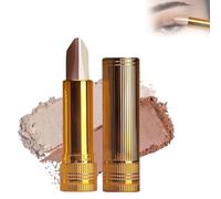 Sombra de Ojos en Barra Trío Degradado, Brillantina Portátil, Resistente al Agua,Sombra de Ojos Bicolor de Larga Duración,Crea un Look Brillante, Se Difumina Fácilmente, Resistente al Agua y Retráctil