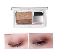 Sombra de ojos Lazy Double Colors Glitter Eyeshadow Waterproof Long Duration for Beginner Sombra de ojos colorida de dos colores Sombra de ojos para principiantes Paleta de sombras de ojos Double Colo