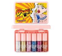 Sombra de Ojos Líquida Brillante - 6 Unidades con Efecto Sparkly | Productos de Maquillaje Resistente a Manchas para Festivales, Fiestas y Diario