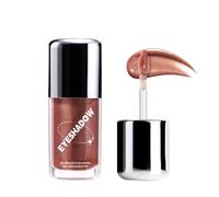 Sombra de ojos líquida, Cocoa Shimmer - Rico marrón chocolate con microbrillo, fórmula resistente al agua, cremosa y fácil de mezclar, alta pigmentación