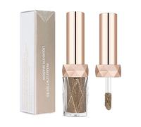 Sombra de ojos líquida de color Europa y los Estados Unidos con diamantes brillantes y perlas de diamante líquido destello con perlas de diamante, maquillaje de ojos de 3 ml para bebé (E, talla única)