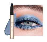 Sombra de ojos metálica en lápiz, sombra de ojos brillante y duradera en barra, lápiz delineador de ojos resistente al agua de alta pigmentación, maquillaje de contorno de ojos11 Sparkling Dream Blue