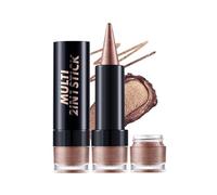 Sombra de ojos nacarada 2 en 1 y delineadores de ojos altamente pigmentados, maquillaje preciso para una fácil aplicación, maquillaje negro de sombra de ojos