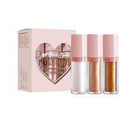 Sombra de ojos que cambia de color, Sombra de ojos camaleón | 3X Sombras de multicromáticas | Sombras de brillantes, de secado rápido y de larga duración para el cuerpo