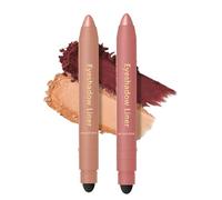 Sombra de ojos y delineador dos en uno, sombra de ojos en crema a prueba de agua, iluminador resistente a las manchas, versátil y de larga duración, crea looks de ojos multidimensionales