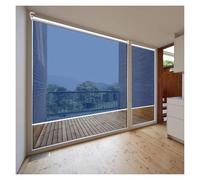 Sombra De Privacidad Transparente Unidireccional Aislamiento Térmico Persianas Enrollables Con Espejo Tinte Ventana Apagón Enrollable Sin Protección Bloqueo Vista For Oficina Hogar Balcón(80x200cm)