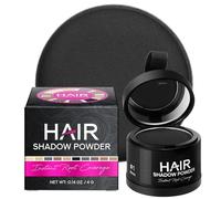 Sombra para el Cabello, Retoca Raices Corrector para Cabello, Polvo para Cubrir las Sombras para el Cabello Impermeable Uso para Rellenar el Cabello Debilitado (Negro)