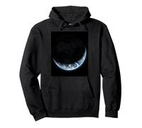 Sombra Tierra Escena Minimalista Vista Fondo Oscuro Limpio Sudadera con Capucha