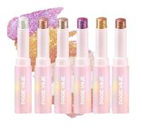 Sombras de Ojos en Barra, Juego de Lápiz de Sombra de Ojos Brillantes y Mate, Eye Shadow Stick en Crema, Fácil de Usar, Crea Delineadores y Maquillaje de Ojos Larga Duración