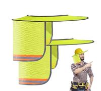 Sombras De Sombrero Duro Para Sol,Visera Solar Para Casco De Seguridad,Juego De Protector UV,Cubrenuca,Material Transpirable,Elástico Para Obra,Jardinería,Conducción,Compatible Con La Mayoría De Casco