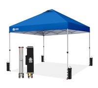 Sombreado de Coronas patentadas 10ft x 10ft Outdoor Pop up Portátil Toldo Plegable instantáneo con Bolsa de Transporte Azul
