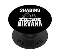 Sombreando Mi Camino a Nirvana Dibujo PopSockets PopGrip Adhesivo