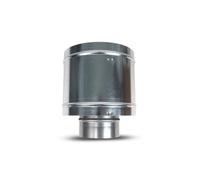 Sombrerete antirrrevoco para chimenea, tapa de chimenea para evacuación de gases. Cubierta antirrevocante acero galvanizado, a prueba de lluvia y aves. Disponible en varias medidas. (Ø 80 mm)