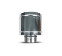 Sombrerete antirrrevoco para chimenea, tapa de chimenea para evacuación de gases. Cubierta antirrevocante acero galvanizado, a prueba de lluvia y aves. Disponible en varias medidas. (Ø 100 mm)