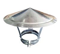 Sombrerete Chimenea Antilluvia Galvanizada Sombreros para Chimeneas Resistente a la Intemperie Tapa de Tubo de Chimenea para Conductos de Ventilación de Estufas y Chimeneas(28cm/11in)
