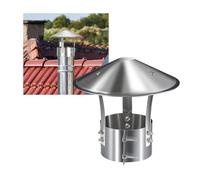 Sombrerete Chimenea de Acero Inoxidable, Tapa De Conducto De Humo tapa ventilación techo Para Conductos De Estufas Y Chimeneas