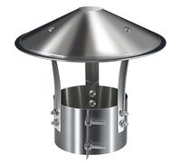 Sombrerete Chimenea de Acero Inoxidable Tapa de Ventilación para Tejados Resistente a la Intemperie Accesorios Chimenea para Chimeneas y Tubos de Escape(9cm/3.54in)