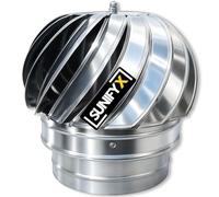 Sombrerete Chimenea Giratorio - Extractor de Humos Antiviento y Antilluvia para Estufas y Calderas, Acero Inoxidable SUNIFY