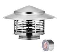Sombrerete Chimenea, Sombrero Para Chimeneas De Acero Inoxidable, Caperuza Antipajaros, Para Conductos De Estufas Y Chimeneas 50-300mm(75mm/2.9in)