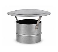 Sombrerete forma cónica para chimenea de acero galvanizado, tapa de chimenea cubierta para salida de gases a prueba de lluvia. Disponible en varias medidas. (ø 160 mm)