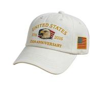 Sombrero 250 Aniversario | Sombrero Eagle America 250 años ajustable | Femenino para los deportes de corte de golf, recreo, marina