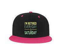 Sombrero Ajustable para Hombres y Mujeres, I'm Retired Every Day is Saturday Gorra de béisbol Unisex de Hip Hop Trucker Dad Hats