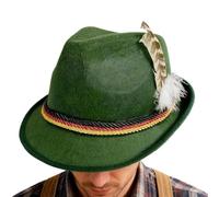 Sombrero alemán - Mejora el encanto festivo, sombrero de campeones de caza de Bolands, casco no tejido, sombreros alpinos para adultos, fiesta, carnaval, evento cultural, festival de cerveza