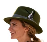 Sombrero Alemán Oktoberfest - Materiales Seguros, Sombrero Bávaro Marrón Deluxe, Gorra de Fieltro Hombres, Sombreros Elegantes | Disfraz De Gorro Para Pareja Mujer Adulta Cerveza De OctubreSombrero Al