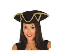 Fiestas Guirca – Sombrero Almirante – Fieltro negro con ribetes dorados