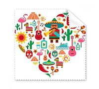 Sombrero azucarera calavera Flamingo de México gafas paño de limpieza paño limpiador de regalo teléfono Protector de 5 unidades