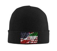 Sombrero Bandera De La Amistad Entre Estados Unidos, Irán Y Estados Unidos Unisex Cálidos De Invierno Clásico Invierno Gorro para Correr Clima Frío Esquiar