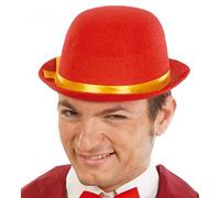 SOMBRERO BOMBIN FIELTRO ROJO